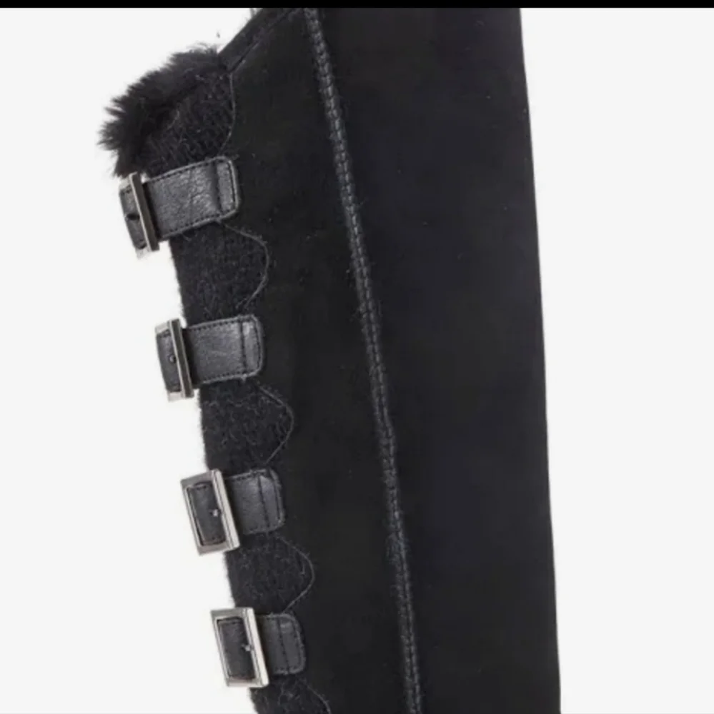 Australia Luxe Collective Spartan Knit X-Tall Suede Buckle Boots #198 - Picture 3 of 8